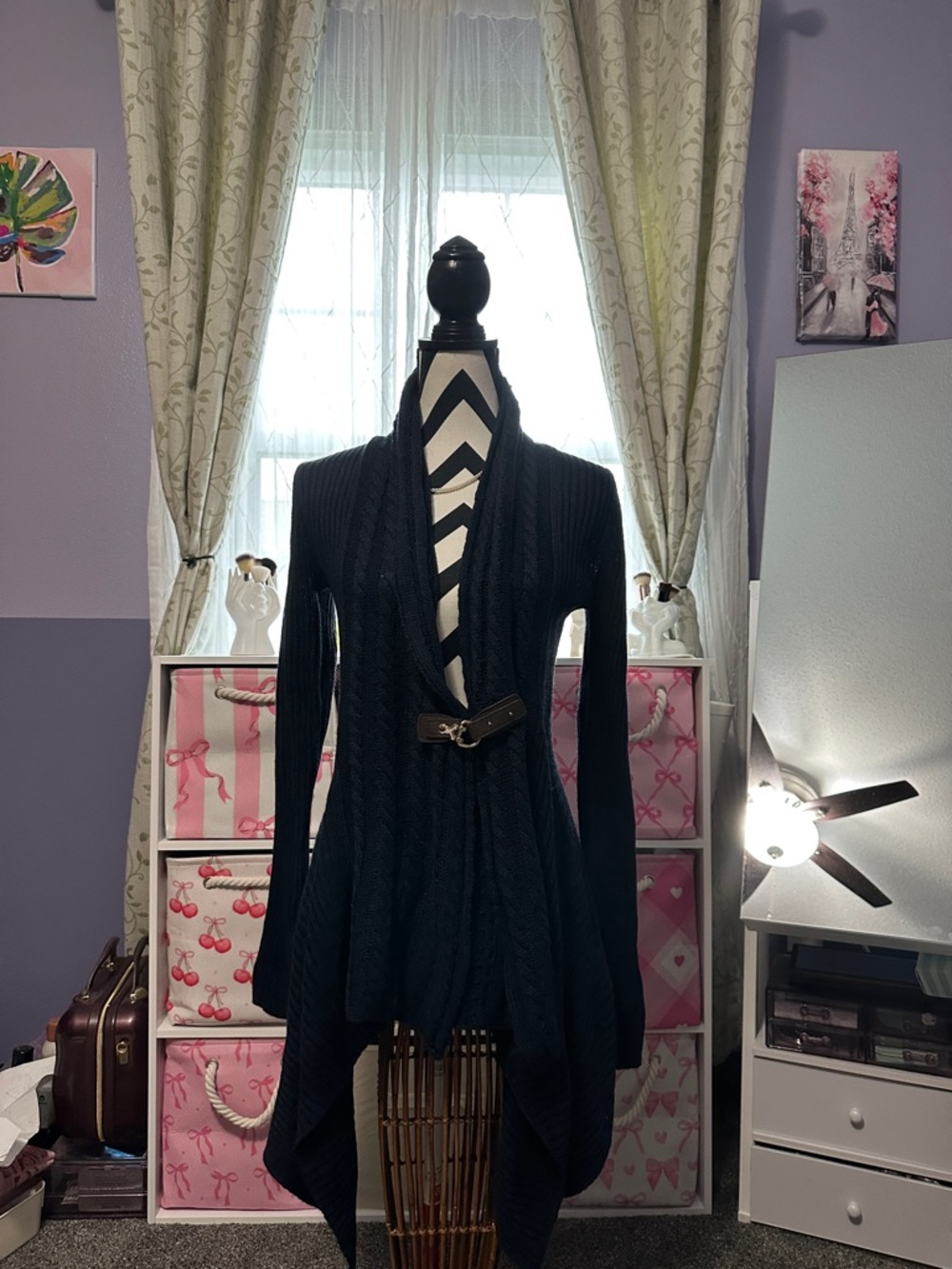 NWOT Denim & company long cardigan XS